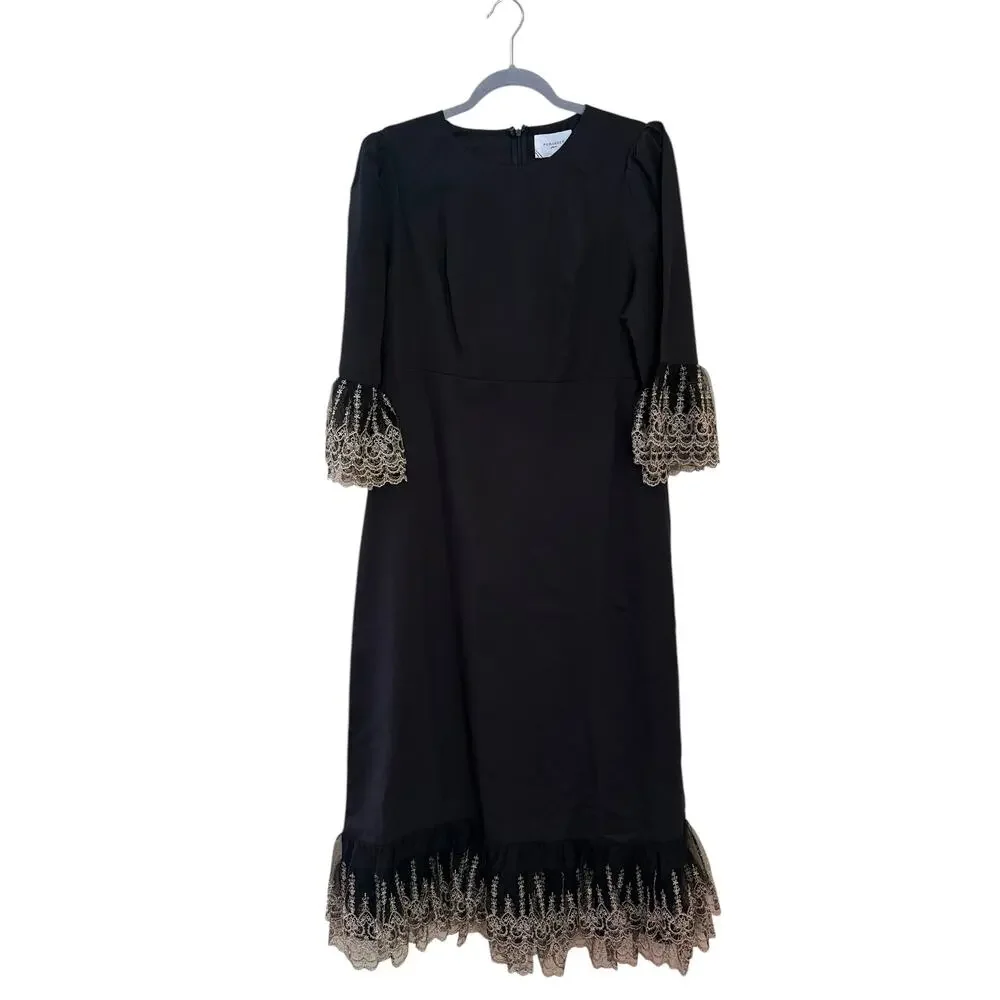 Tuckernuck Black Dress with Gold Accents - Picture 2 of 5